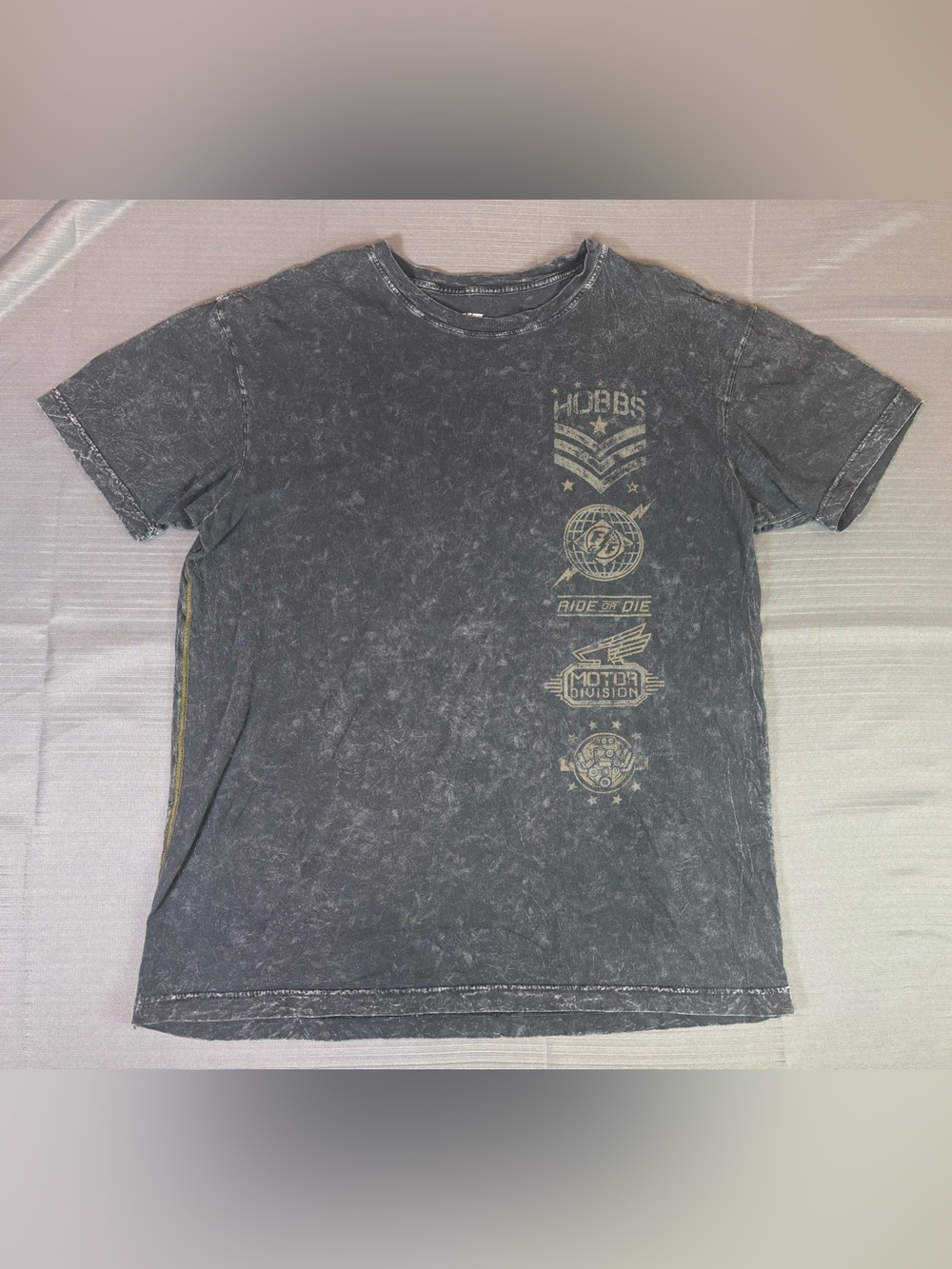 Fast & Furious x Affliction Men’s XL Acid Wash Graphic T-Shirt Cavalry